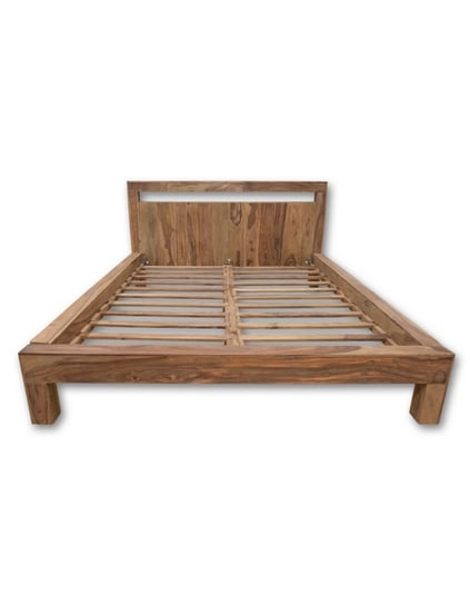 Łóżko do sypialni Drewniane 160 X 200 Natural Mandallin