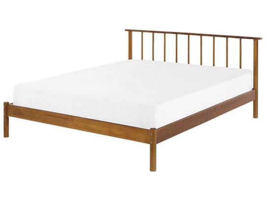 Łóżko do sypialni jasne, drewniane, BARRET, 140x200 cm Beliani