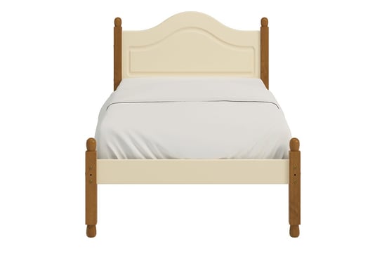 Łóżko do sypialni rama RICHMOND *kremowy/sosna lakierowana bejcowana, 97,5x93,5x200,9 cm Konsimo