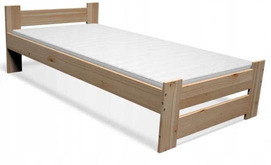Łóżko do sypialni sosnowe z materacem piankowym 80X200 Maxi Hurt