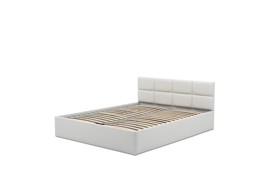 Łóżko do sypialni tapicerowane Monos 140x200, Białe Adams Group