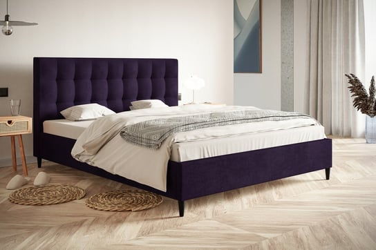 Łóżko do sypialni tapicerowane ze stelażem LONDON LITE 120x200 Home Design