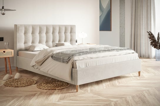 Łóżko do sypialni tapicerowane ze stelażem LONDON LITE 180x200 Home Design