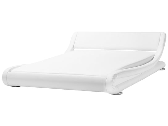 Łóżko do sypialni wodne, białe, Beliani Avignon, 180x200 cm Beliani