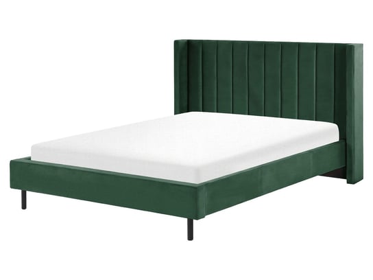 Łóżko do sypialni zielone, Beliani Villette, 160x200 cm Beliani