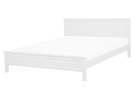 Łóżko drewniane 160 x 200 cm białe OLIVET Beliani