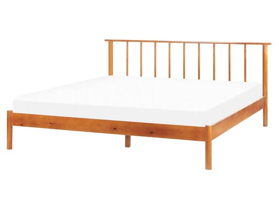 Łóżko drewniane 160 x 200 cm jasne BARRET II Beliani