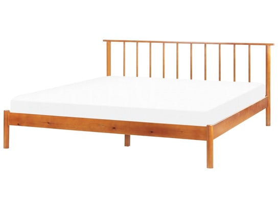 Łóżko drewniane 180 x 200 cm jasne BARRET II Beliani