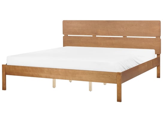 Łóżko drewniane 180 x 200 cm jasne BOISSET Beliani