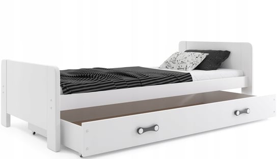 łóżko drewniane Darek 200x80 + materac+ szuflada INTERBEDS