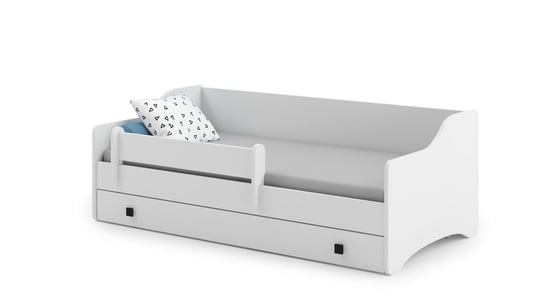 Łóżko dziecięce białe ERYK 160x80 cm materac + szuflada Meble Kobi
