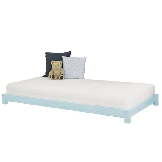 Łóżko dziecięce TEENY - GENERIQUE - Łóżko rozkładane - Niebieski - Drewno - Nie - 190 x 90 cm - 90x190 cm Youdoit