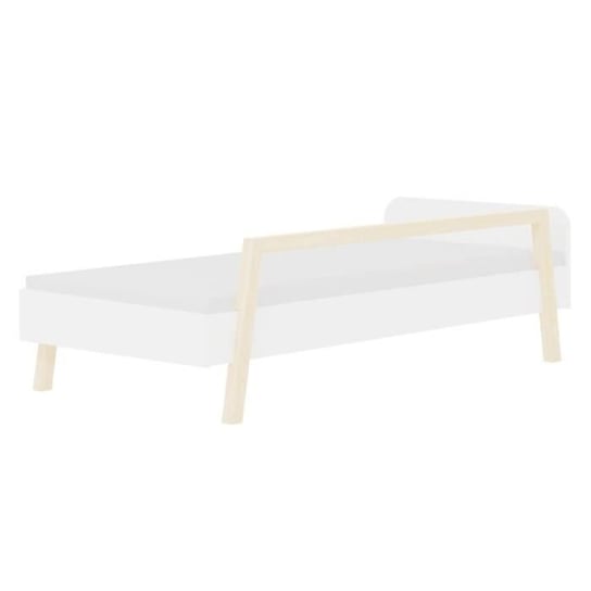 Łóżko dziecięce z barierką - GENERIC - MODUŁ 1 - Drewno - Biały - 200 x 90 cm Youdoit