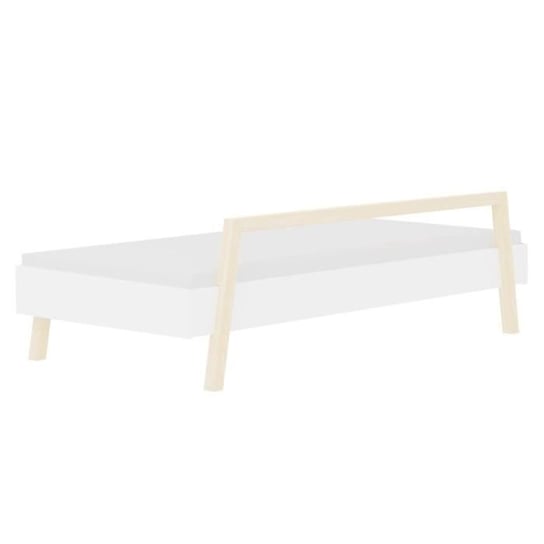 Łóżko dziecięce z barierką - OGÓLNE - MODUŁOWE - Drewno - Biały - 200 x 90 cm Youdoit