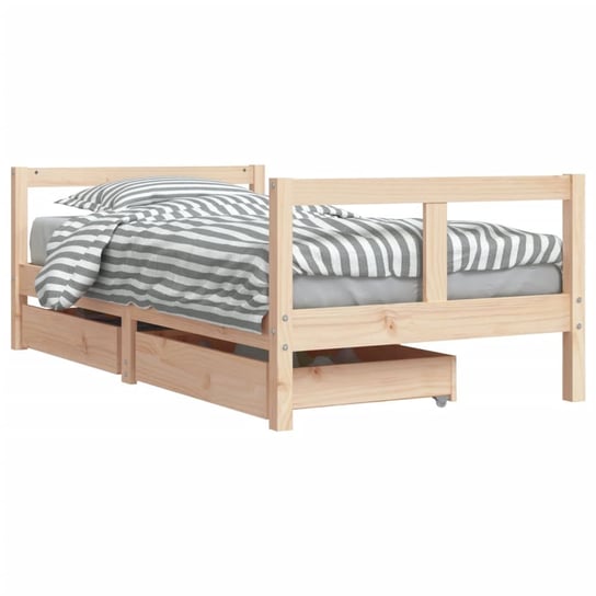Łóżko dziecięce z litego drewna sosnowego 80x160cm Inna marka