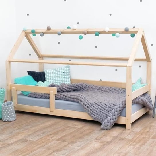 Łóżko kabinowe dla dzieci - Benlemi - TERY - 90 x 160 cm - Biały - Drewno - Płyta wiórowa Inna marka