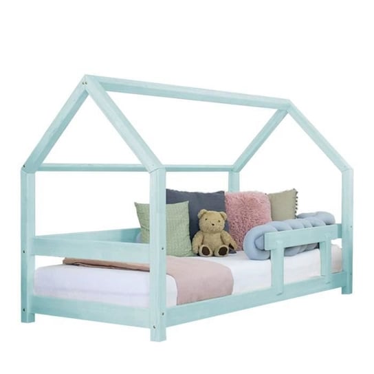 Łóżko kabinowe dla dzieci - GENERIQUE - TERY - 80x160 cm - Niebieski - Drewno - Sprężyna bezpłatna Youdoit