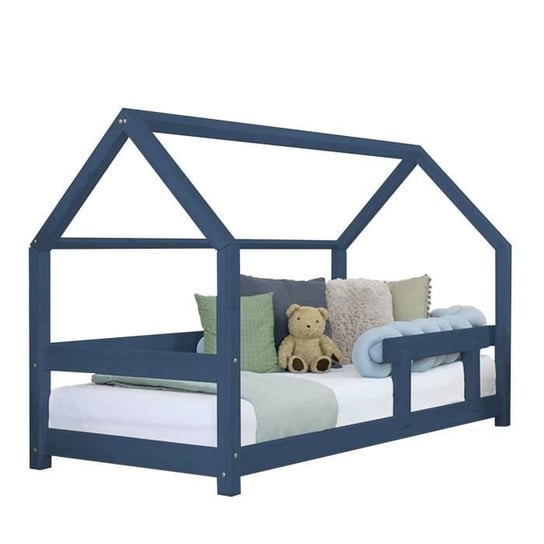 Łóżko kabinowe dla dzieci TERY - GENERIC - 80 x 160 - Niebieski - Drewno - Łóżko klasyczne - Dziecko Youdoit