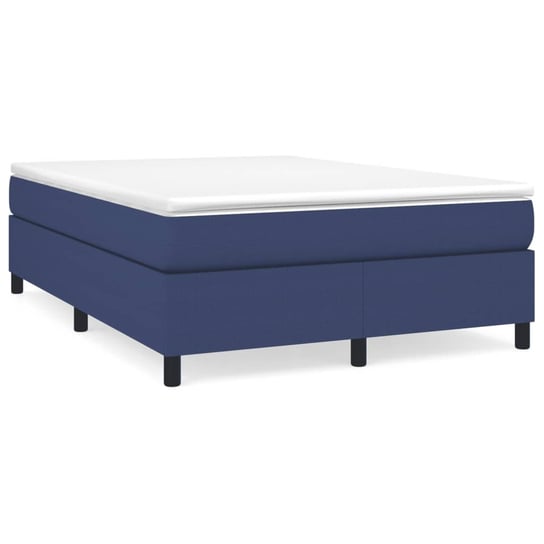 Łóżko kontynentalne, 203x140x35 cm, niebieskie Inna marka