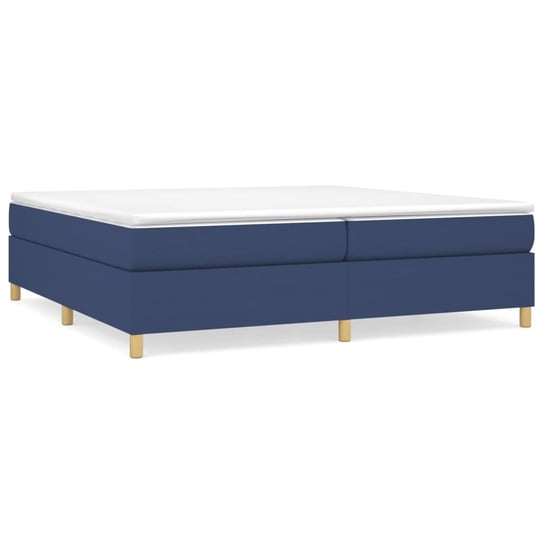 Łóżko kontynentalne 203x200x35 cm, niebieskie, tka Inna marka
