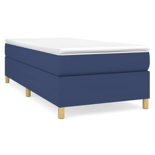 Łóżko kontynentalne 203x80x35cm niebieskie Inna marka