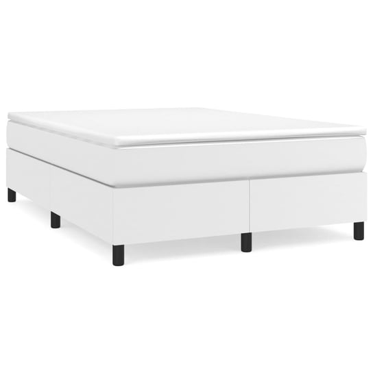 Łóżko kontynentalne białe 193x140x35cm + materac 1 Inna marka