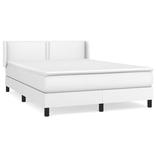 Łóżko kontynentalne białe 193x147x78/88 cm + mater Inna marka