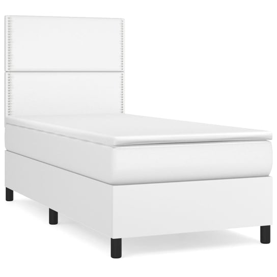 Łóżko kontynentalne białe 203x80x118/128 cm + mate Inna marka