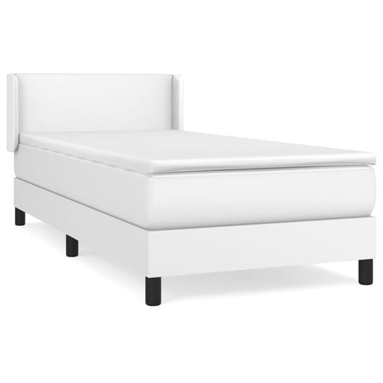 Łóżko kontynentalne białe 203x93x78/88 cm + matera Inna marka