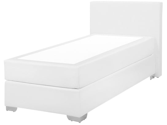 Łóżko kontynentalne, białe, Beliani President, 90x200 cm Beliani