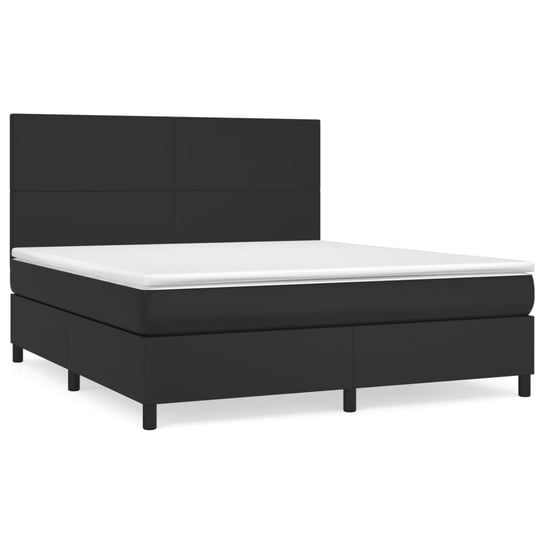 Łóżko kontynentalne czarne 203x160x118/128 cm + ma Inna marka
