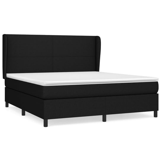 Łóżko kontynentalne czarne 203x163x118/128 cm + ma Inna marka