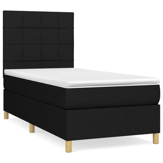 Łóżko kontynentalne czarne 203x90x118/128 cm, Mate Inna marka