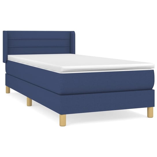 Łóżko kontynentalne niebieskie 203x103x78/88 cm + Inna marka