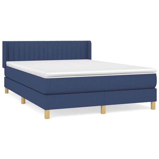 Łóżko kontynentalne niebieskie 203x147x78/88 cm + Inna marka