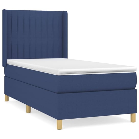 Łóżko kontynentalne niebieskie 203x83x118/128 cm + Inna marka
