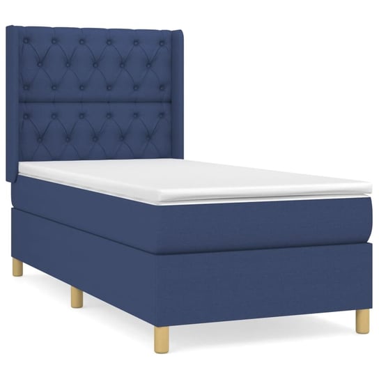 Łóżko kontynentalne niebieskie 203x83x118/128 cm + Inna marka