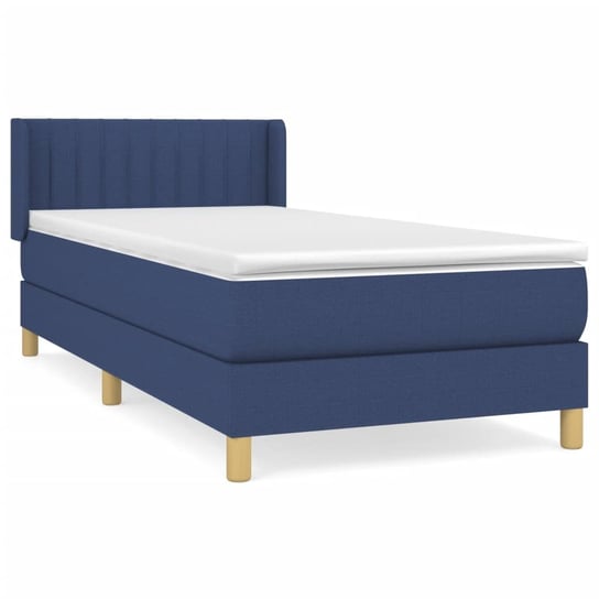 Łóżko kontynentalne niebieskie, 203x93x78/88 cm, t Inna marka