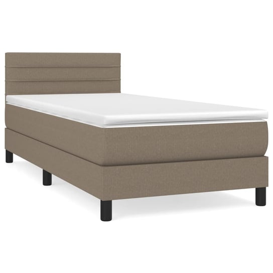 Łóżko kontynentalne taupe 203x100x78/88 cm + mater Zakito Home