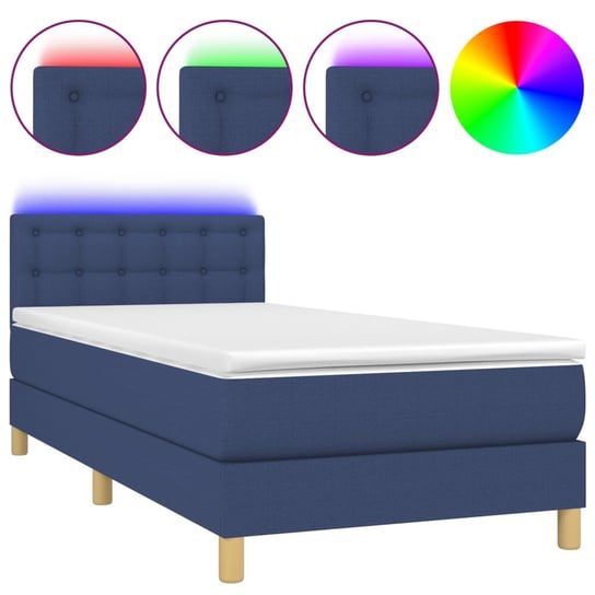 Łóżko kontynentalne z materacem i diodami LED, nie Inna marka