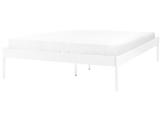Łóżko metalowe 140 x 200 cm białe VAURS Beliani