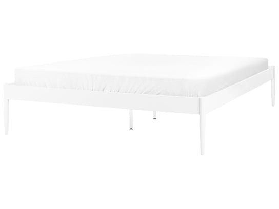 Łóżko metalowe 160 x 200 cm białe VAURS Beliani