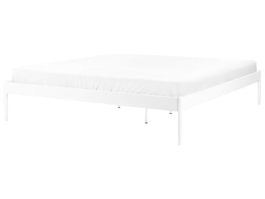 Łóżko metalowe 180 x 200 cm białe VAURS Beliani