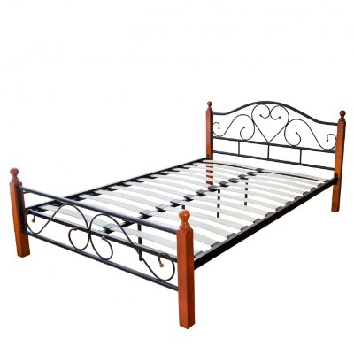 Łóżko metalowe Home Style, podwójne, 180x200 cm HomeStyle4u