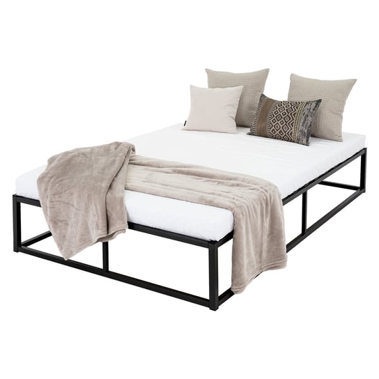 Łóżko metalowe Rama łóżka stalowego do sypialni z materacem listwowym 120x200 cm ML-DESIGN