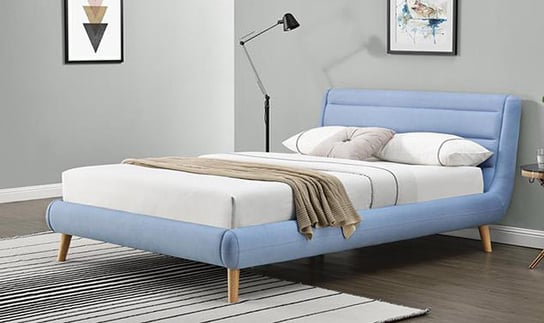 Łóżko niebieskie, Elior Dalmar, 232x179x86 cm Elior