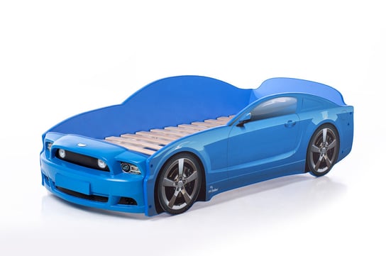 Łóżko niebieskie, samochód, 51x74x184,5 Mebelev