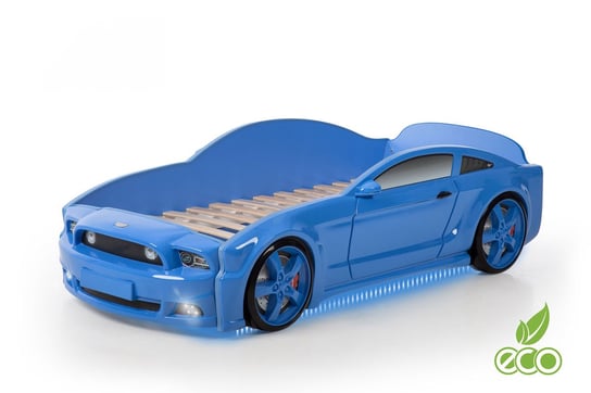 Łóżko niebieskie, samochód, 51x84x184,5 Mebelev