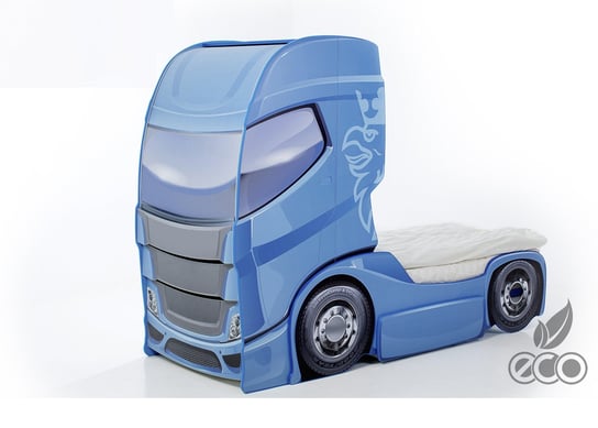 Łóżko niebieskie, Truck, samochód, 178x93x245 Mebelev