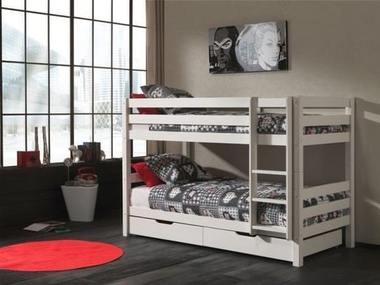 Łóżko piętrowe dla dziecka, Sosna Biała, Vipack, Pino VIPACK